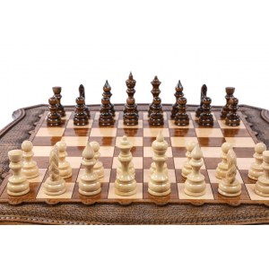 Шахматы-нарды с авторским оформлением контура