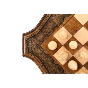 Шахматы-нарды с авторским оформлением контура