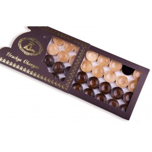 Шахматы-нарды с плетёнкой с авторским контуром Арарата