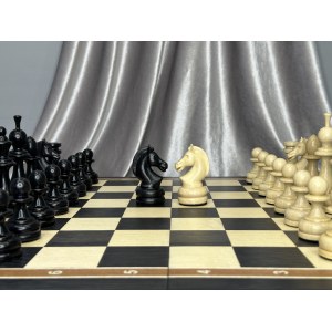 Шахматы деревянные большие 50 см с утяжеленными фигурами из клена