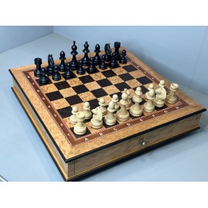 Шахматный ларец "Бастион" с утяжеленными фигурами