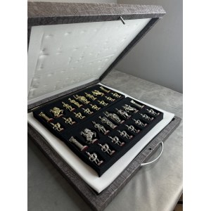 Шахматы подарочные каменные "Римская война"