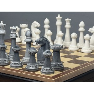 Шахматы подарочные в ларце с фигурами из мрамора