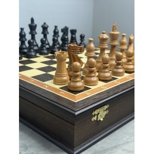 Шахматный ларец с утяжеленными  фигурами