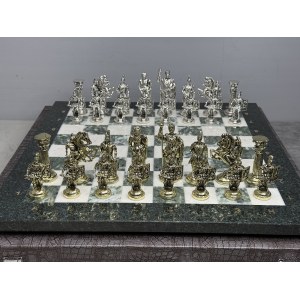 Шахматы из камня подарочные "Римское сражение"